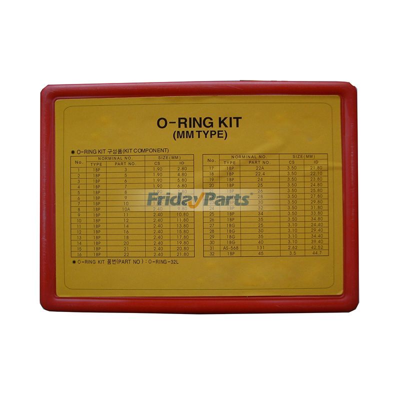 O-Ring Box for Doosan Daewoo Excavator DH220-5 DH130-5 DH55-7 DH305 DH330-5