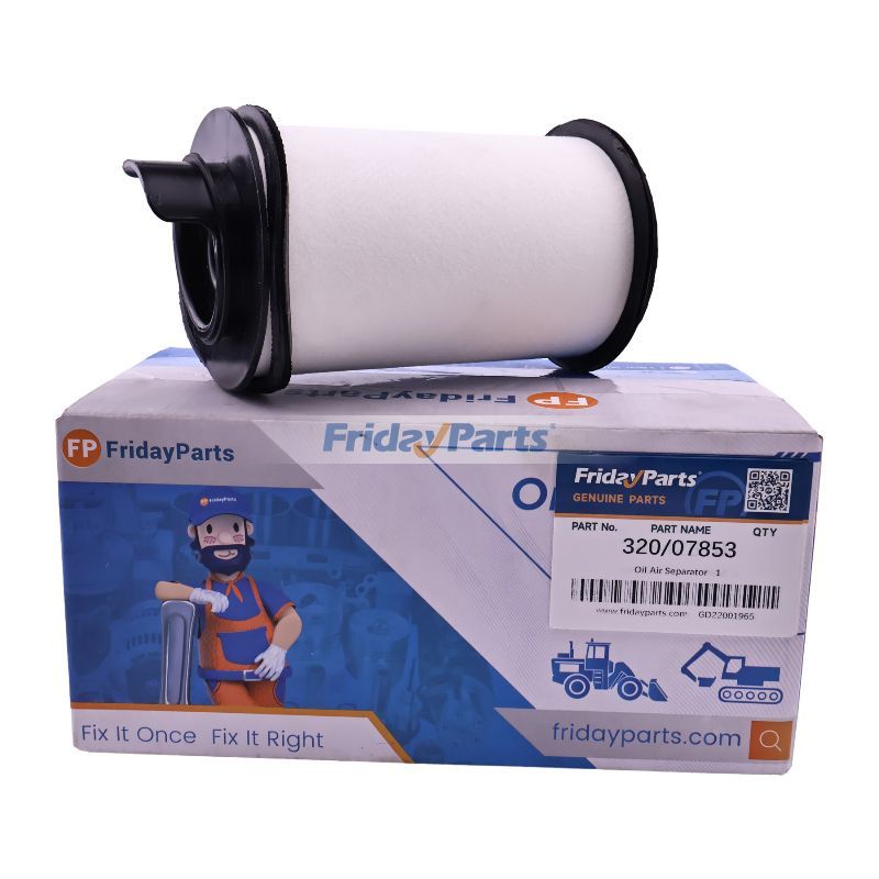 Separador de ar de óleo 320/07853 para escavadeira JCB JS145W JS160 JS235 JS300 JS330 JS360 JZ140 Carregadeira JCB 320T 330