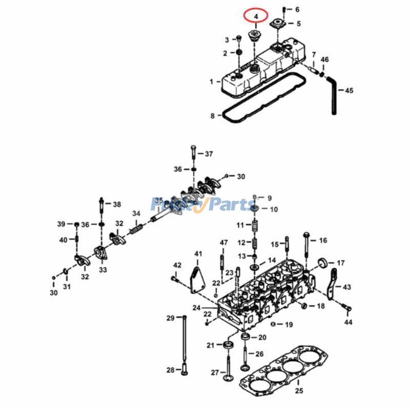 Engine,Loader Oil Cap Skid Steer