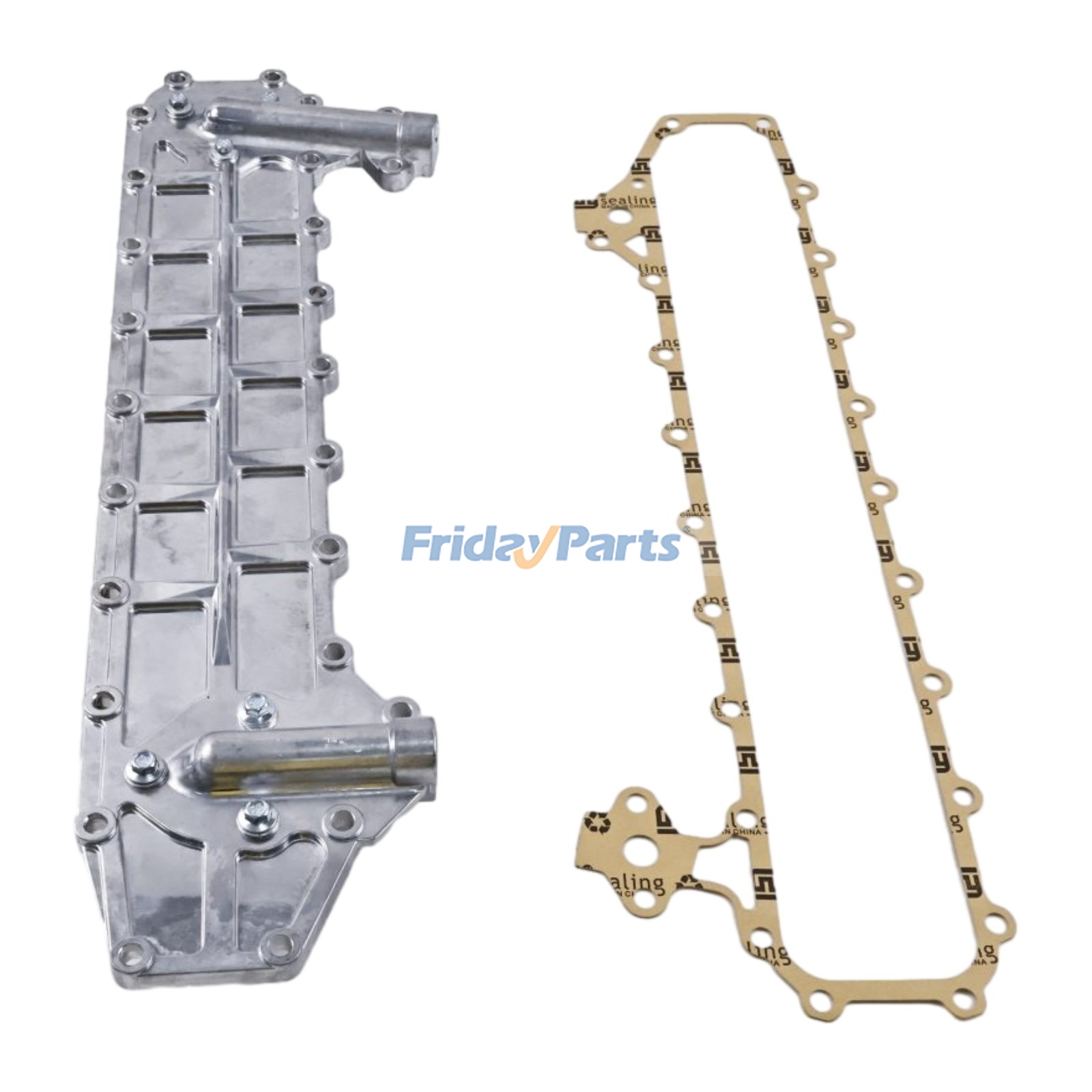 Conjunto de enfriador de aceite 107-2167 para motor Caterpillar CAT 3046 Excavadora 315C 317B 318B Cargadora 933 939C Tractor D3C D4C D5C de FridayParts
