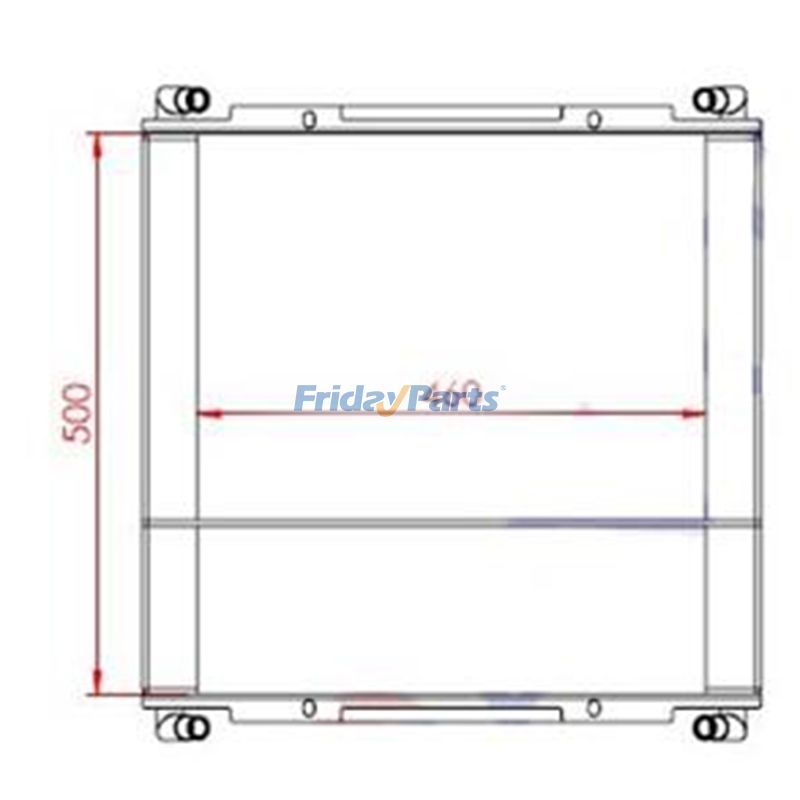 Oil Cooler 11886550 for Volvo Excavator BL61 BL61PLUS