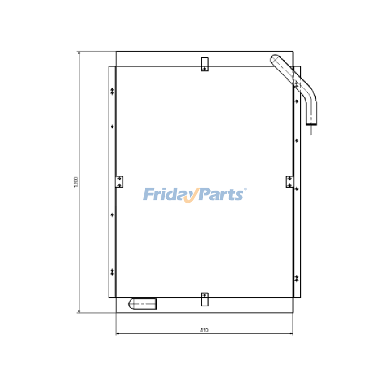 Excavator Oil Cooler Old Crawler