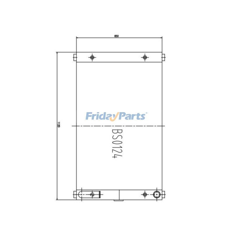 Refroidisseur d'huile 11N6-46030 pour pelle sur chenilles Hyundai R210LC-7H R220LC-7H R210LC7H RC215C7H