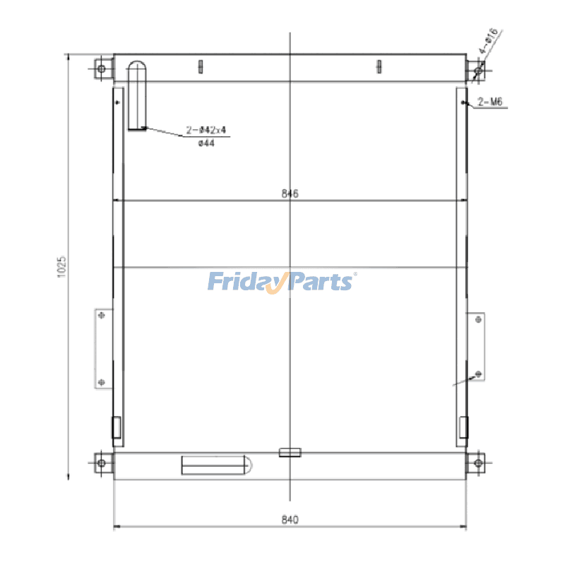 Refroidisseur d'huile 140-6538 pour excavatrice Caterpillar CAT 322B L 325B L