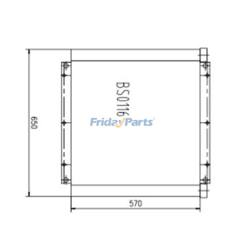 Ölkühler 190-5789 für Mitsubishi-Motor 4M40 Caterpillar-Bagger CAT 307C