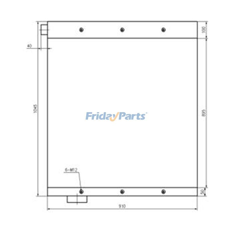 Ölkühler 198-03-00083 für Komatsu D455A-1 Bulldozer
