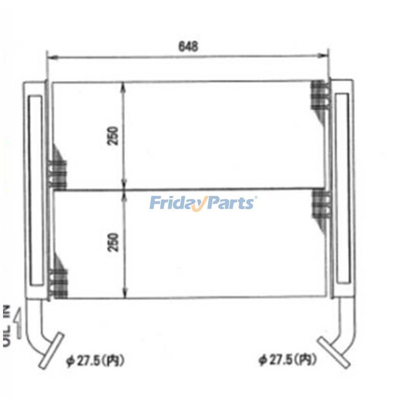 Ölkühler 203-03-21120 für Komatsu BC100-1