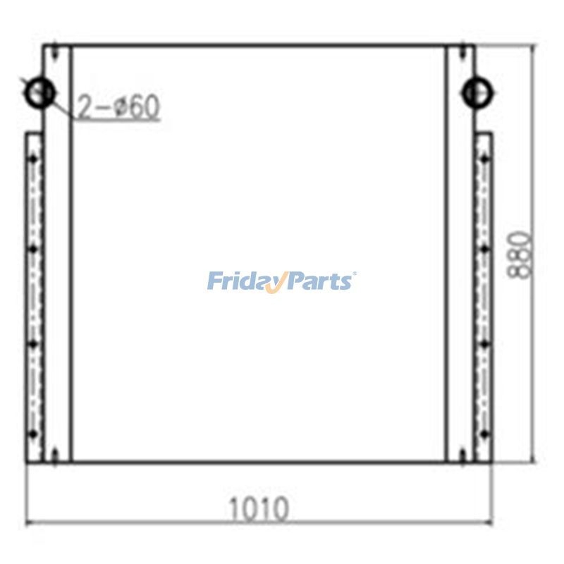 Ölkühler 2040988 für Caterpillar CAT Bagger E330C