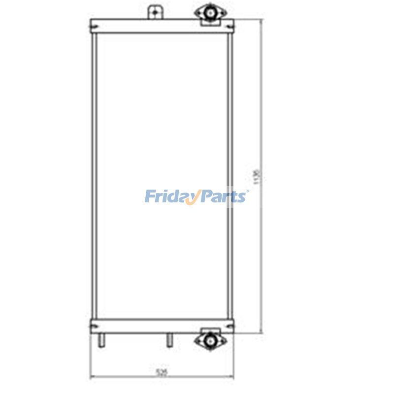Refroidisseur d'huile 208-03-75150 pour Komatsu PC450-8 PC400-8 PC400LC-7E0