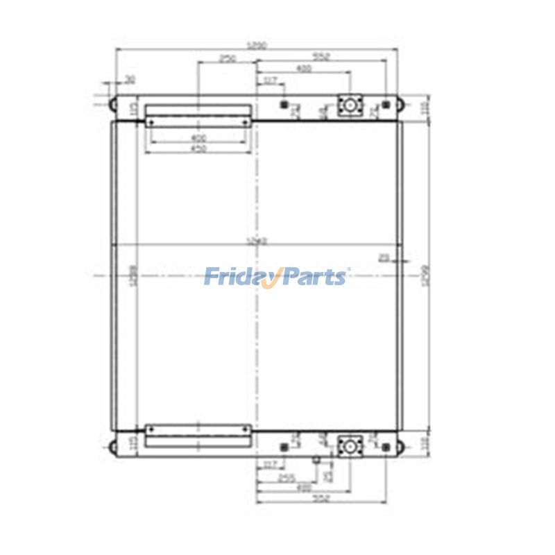 Refroidisseur d'huile 209-03-77610 pour excavatrice Komatsu PC750-7 PC750-6 PC800-7 PC800-6