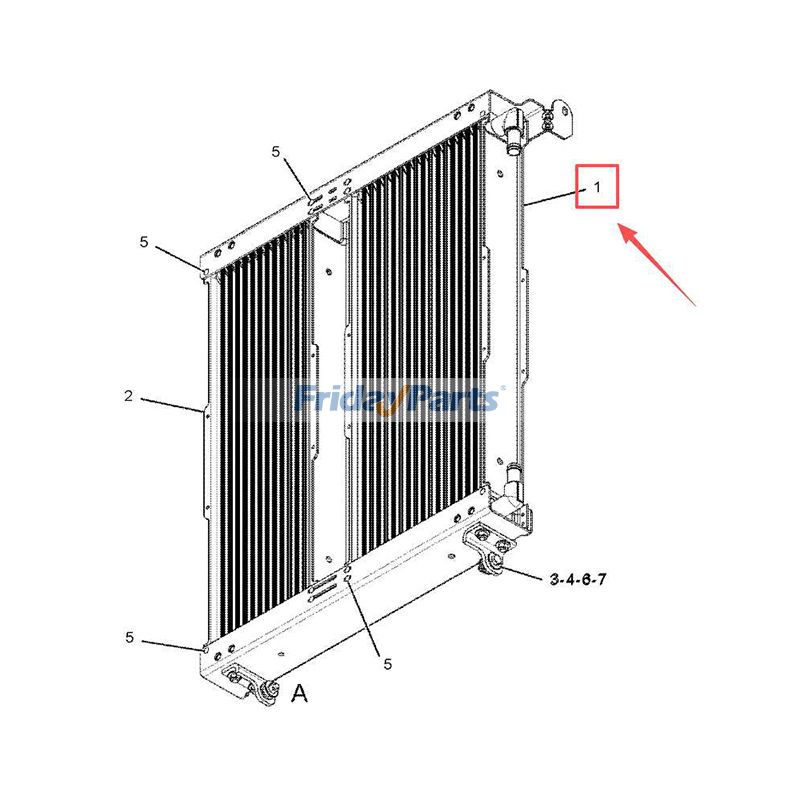 Oil Cooler for Engine,Loader