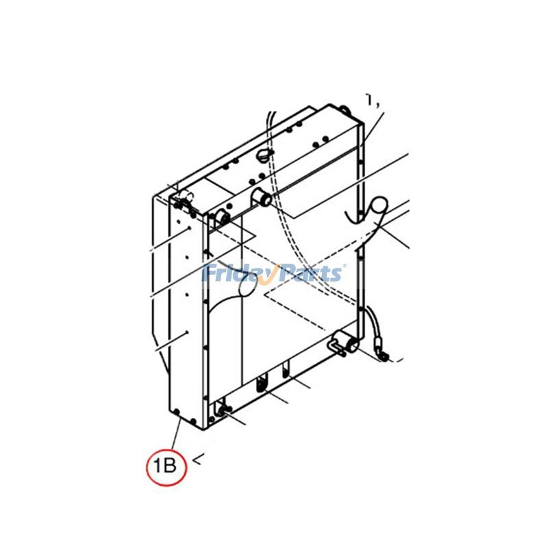 FridayParts Ölkühler für Komatsu Doosan MEGA250-V