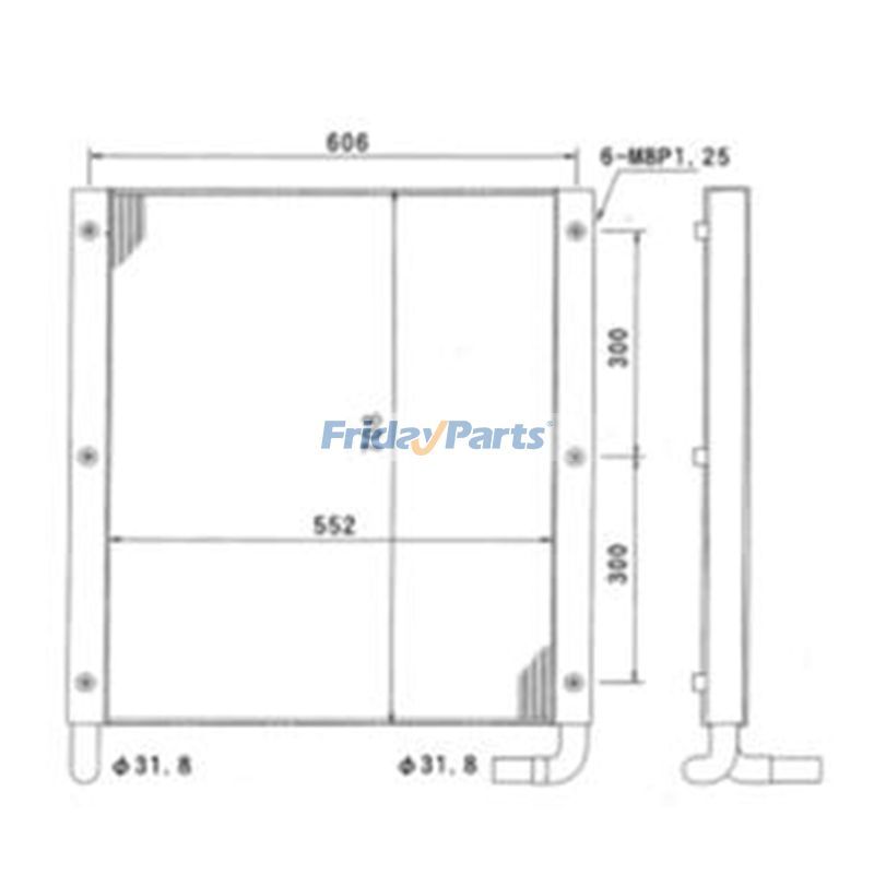 FridayParts Oil Cooler