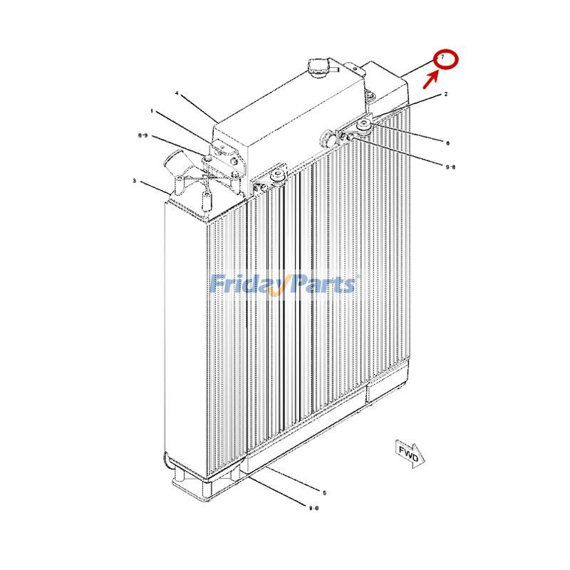 Refroidisseur d'huilepour Moteur,Tracteur