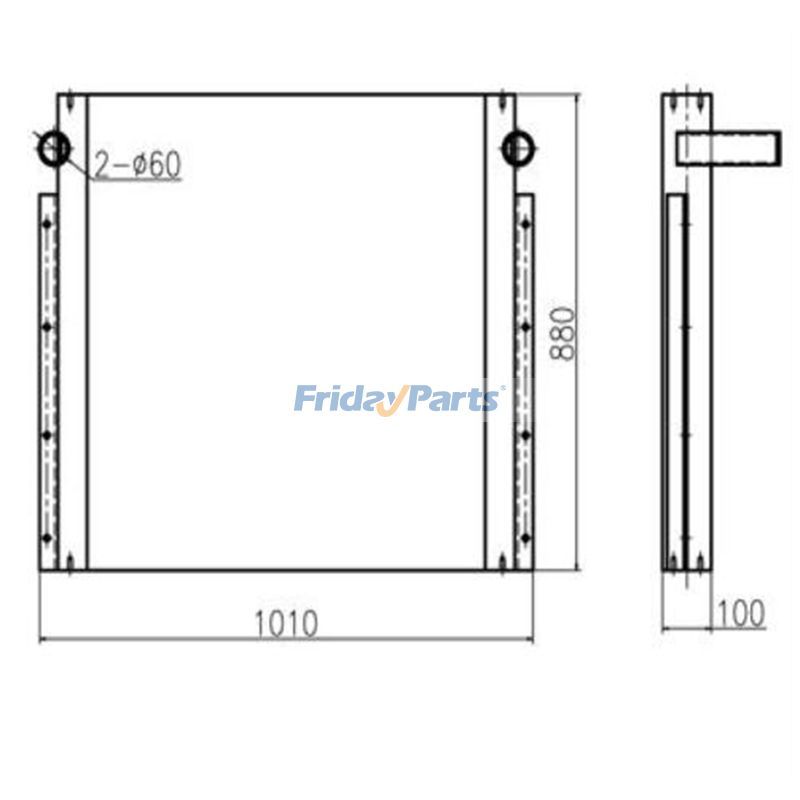 Refroidisseur d'huile 2653570 pour excavatrice Caterpillar CAT E330C