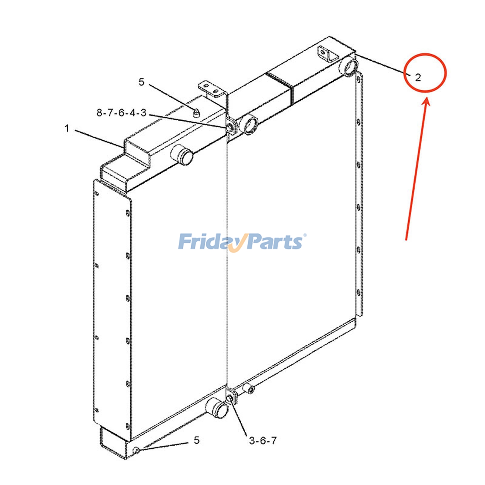 Enfriador de aceite 281-4599 para pavimentadora de asfalto Caterpillar CAT Engine C7 AP-1000D AP-1055D BG-2455D BG-260D Para CAT