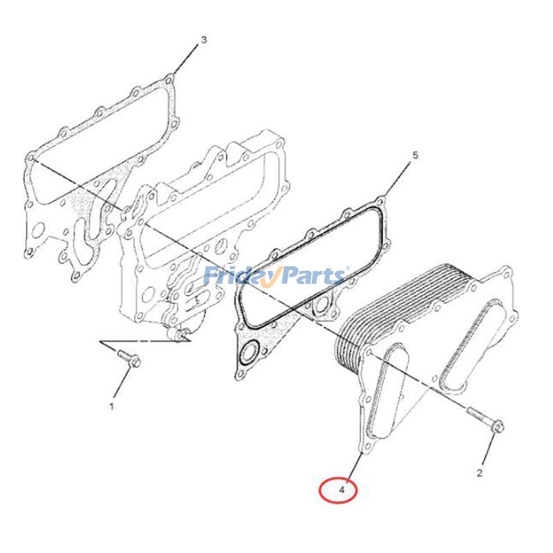  Oil Coolererpillar CAT320D For CAT