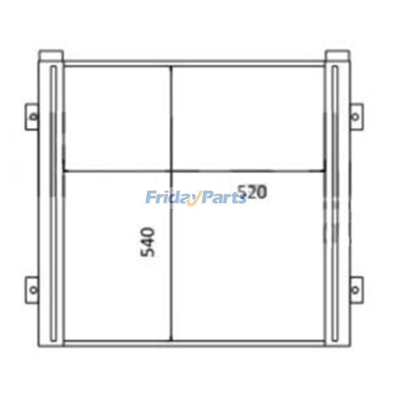 Refroidisseur d'huile hydrauliquepour Pelle