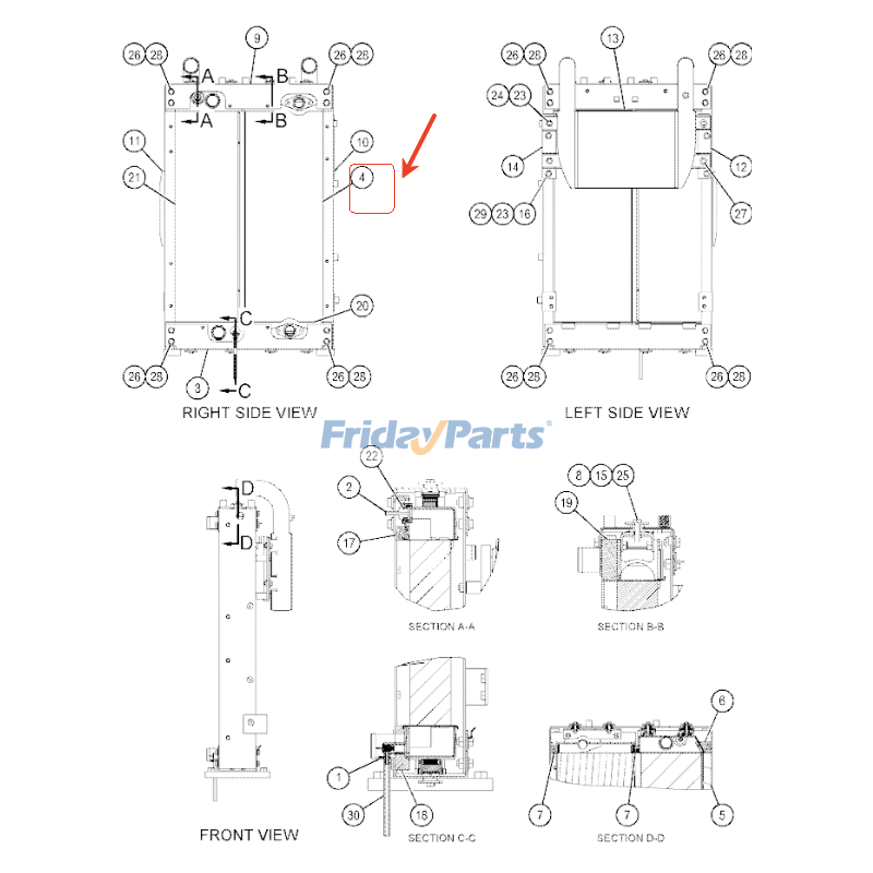 FridayParts Ölkühler