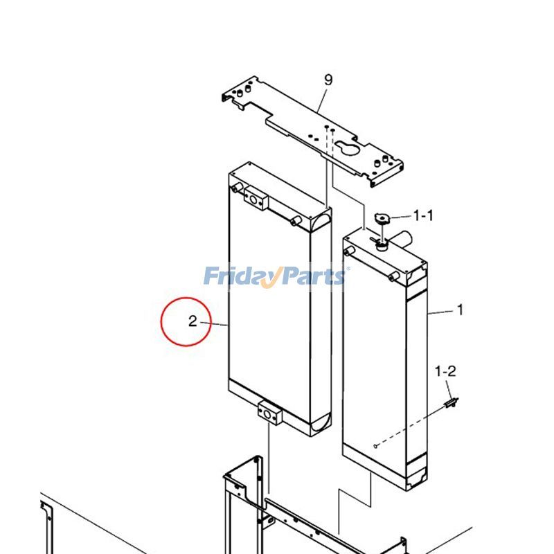 Oil Cooler for Excavator