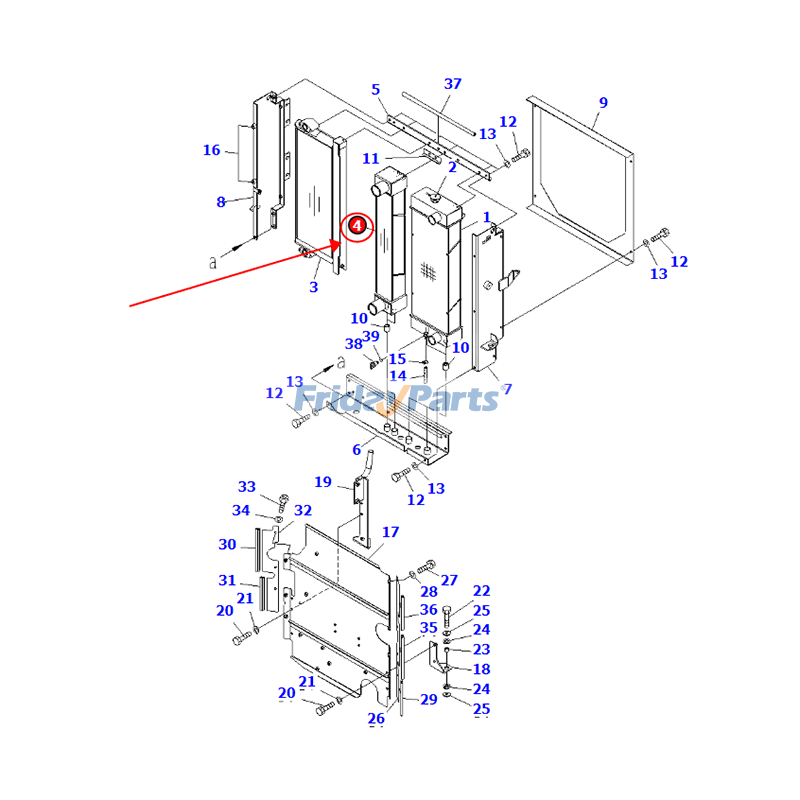 Oil Cooler for Loader