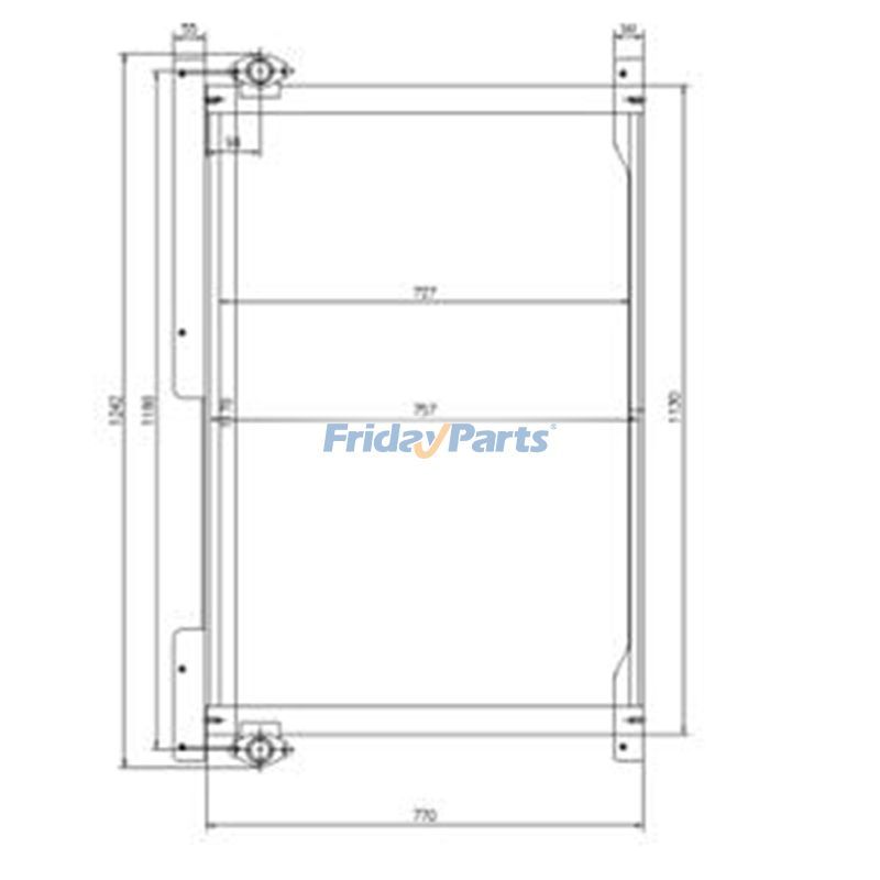 Refroidisseur d'huile 4682426 pour excavatrice Hitachi EX1200-6