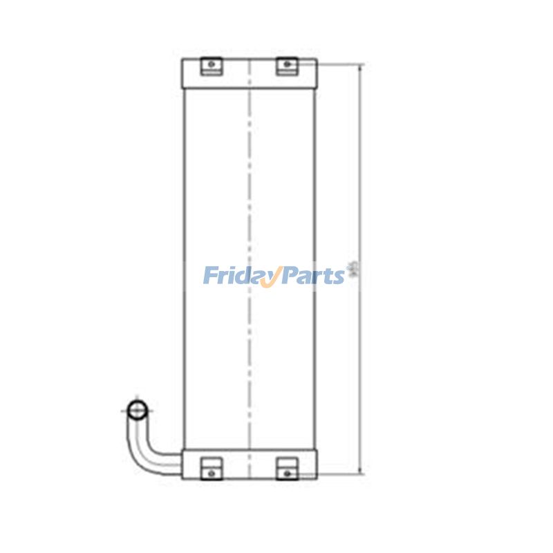 Refroidisseur d'huile 4682428 pour excavatrice John Deere 135DpourPour JOHN DEERE