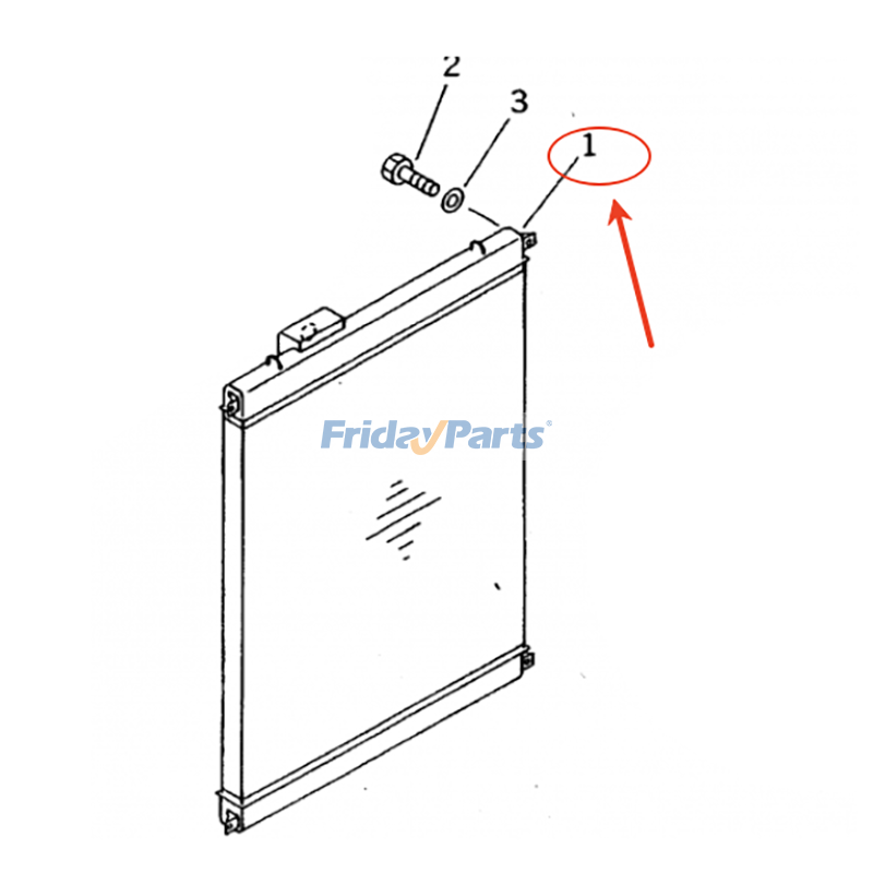 Oil Cooler Assembly for Excavator