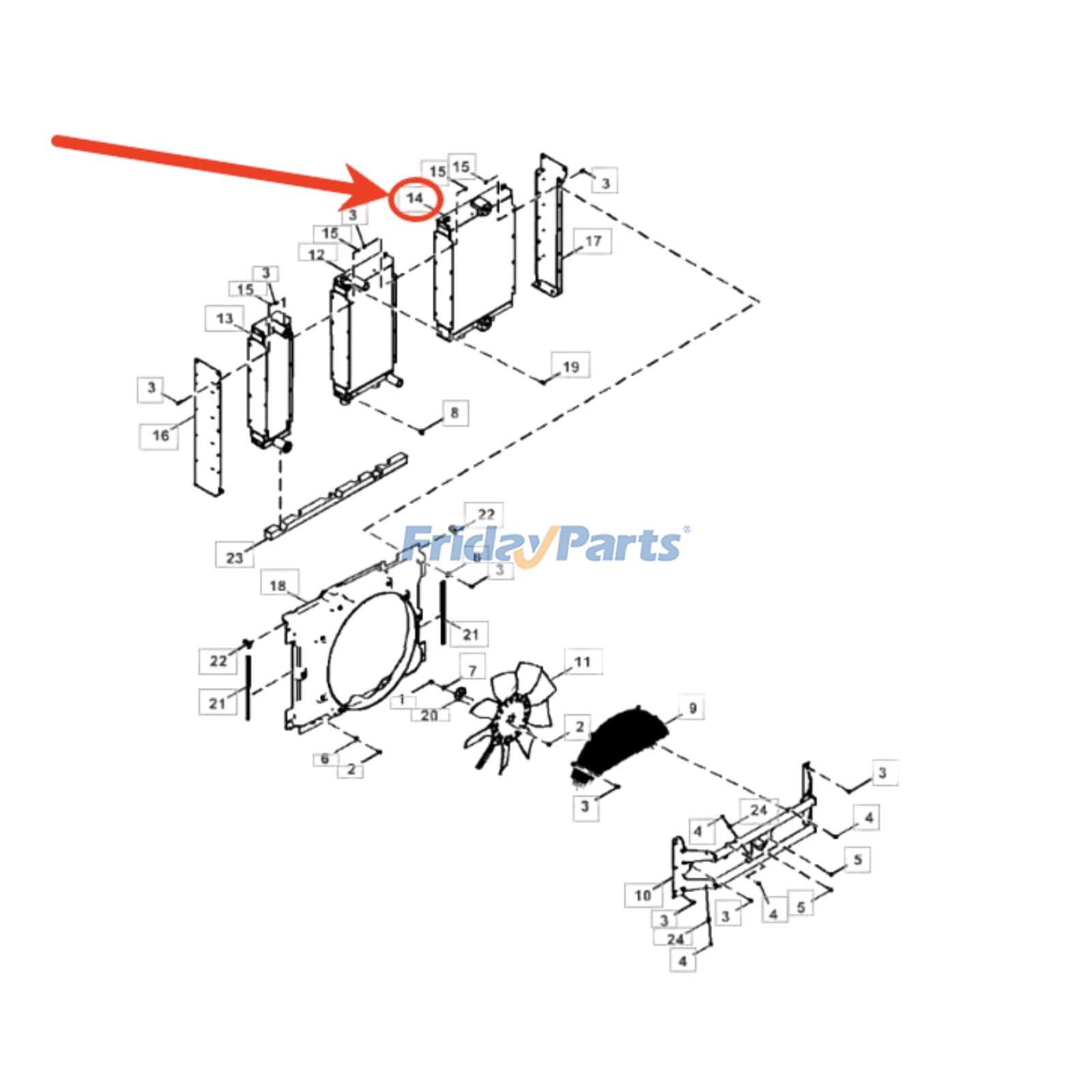 FridayParts Ölkühler