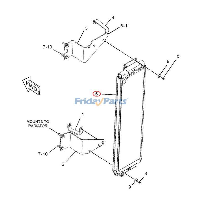 エンジン,トラクター オイルクーラー コアピラー CAT