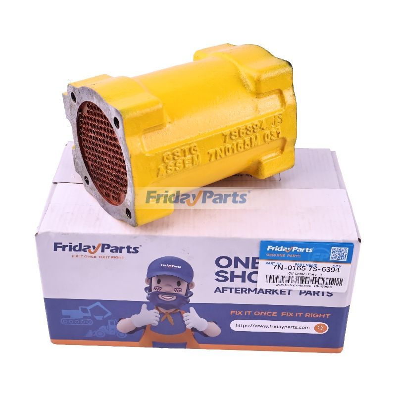 Ensemble de noyau de refroidisseur d'huile 7N-0165 7S-6394 pour moteur Caterpillar CAT 3304 3304B 3306 Excavatrice 215 219 225 229 235 E240 E300B EL300