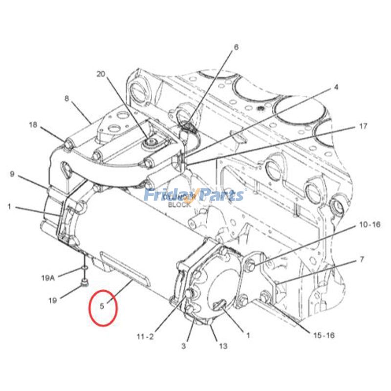 Ölkühler-Kernbaugruppe 1873523 für Caterpillar CAT 972K D6T D6R Lader Traktor C9 Motorfür Für CAT