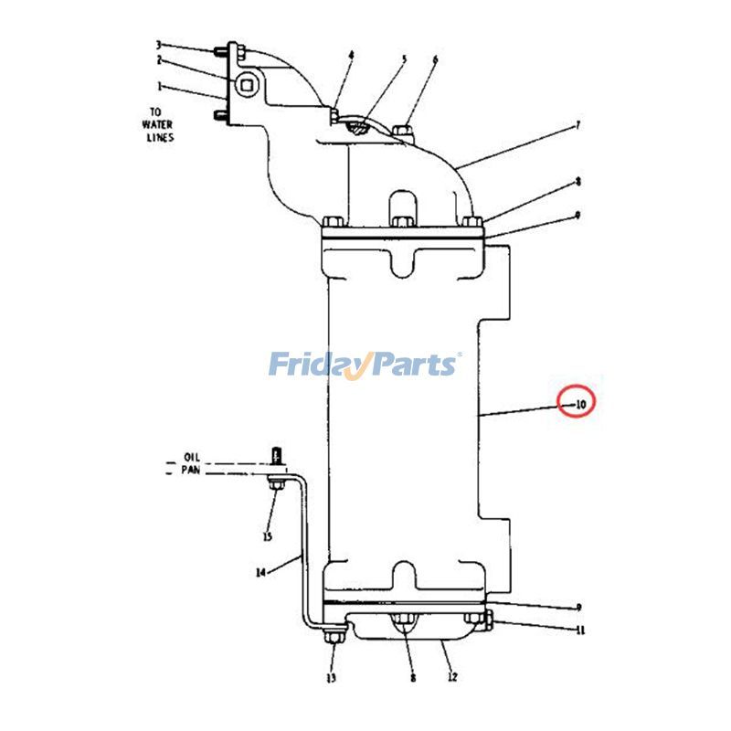 Ölkühler-Kernbaugruppe 7N-0107 für Caterpillar CAT-Motor 3406 3408 Traktor 776 LKW 777 Planierraupe 824Cfür Für CAT