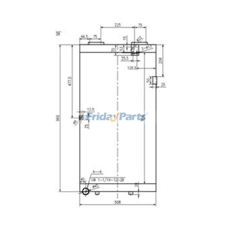 Ölkühler für Caterpillar CAT 966G-1 Radlader