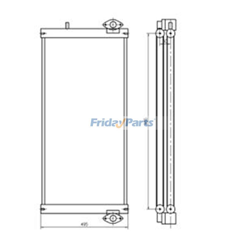 Ölkühler für Doosan-Bagger DX260LC