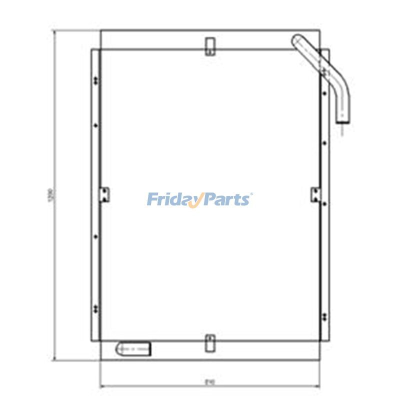 Ölkühler für Hyundai Bagger R320