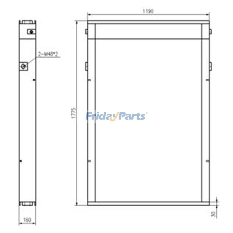 Ölkühler für Komatsu PC5500 Bagger