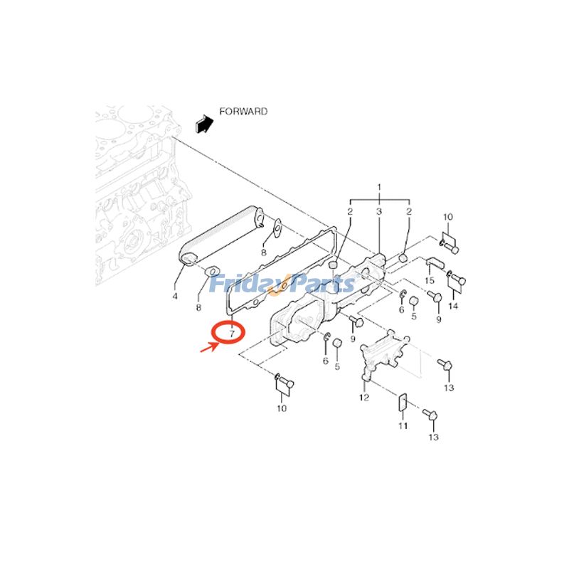 Oil Cooler Gasket for Excavator