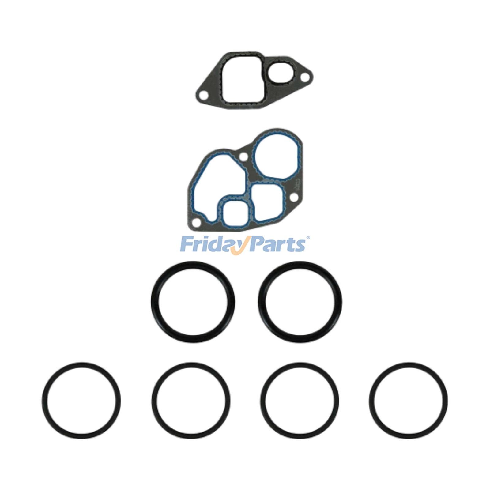 Oil Cooler Gasket & O Ring Kit F4TZ-6A636-A for Ford F-250 F-350 F-450 F-550 Excursion 1994-2003