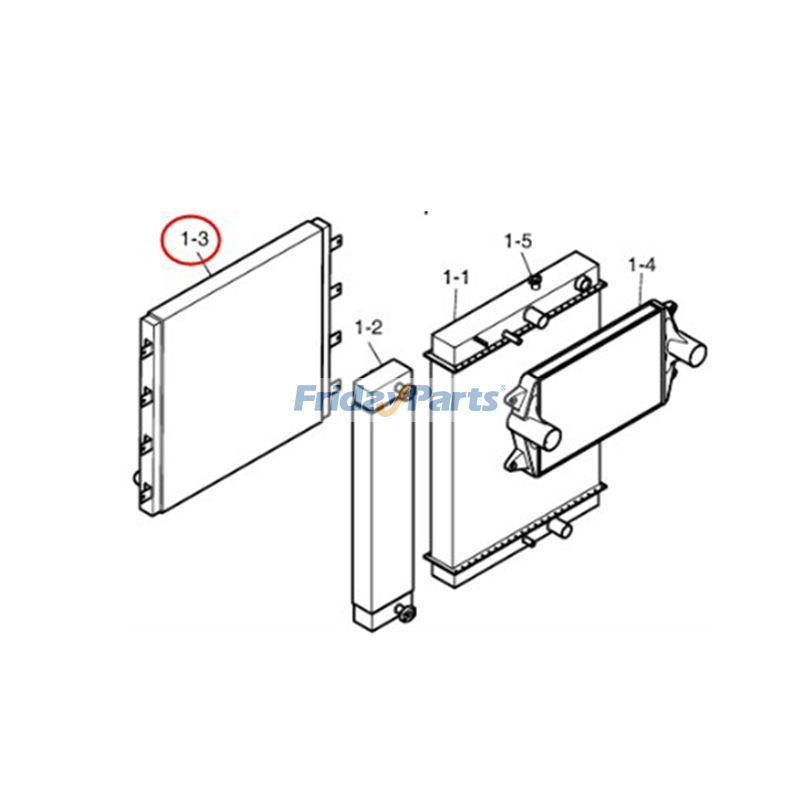 Hydraulic Oil Cooler for Loader