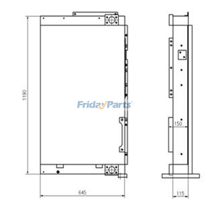 Oil Cooler for Excavator