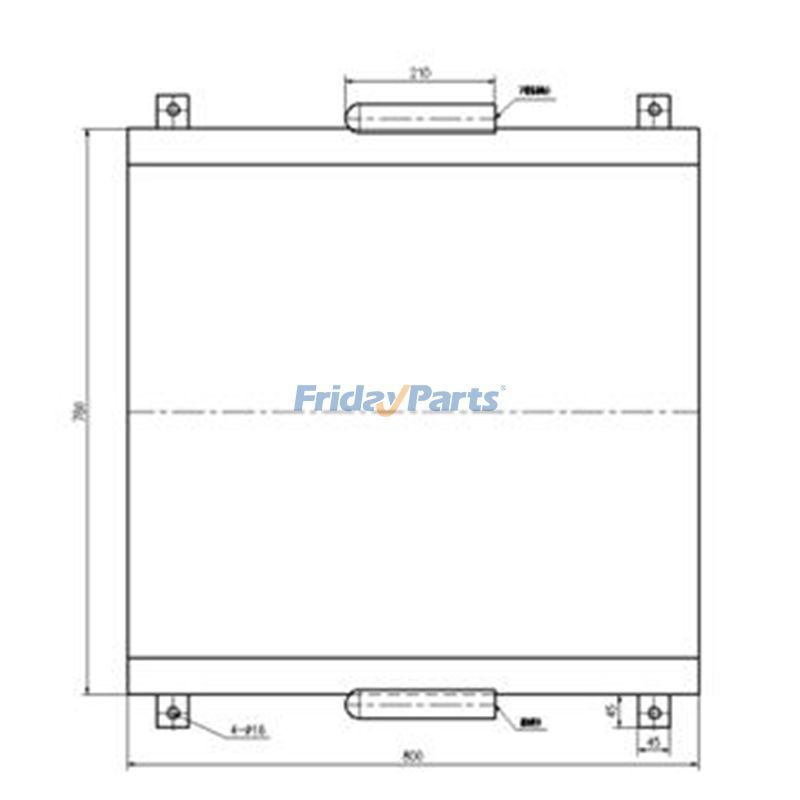 Ölkühler LN00068 für Sumitomo Bagger SH200A3