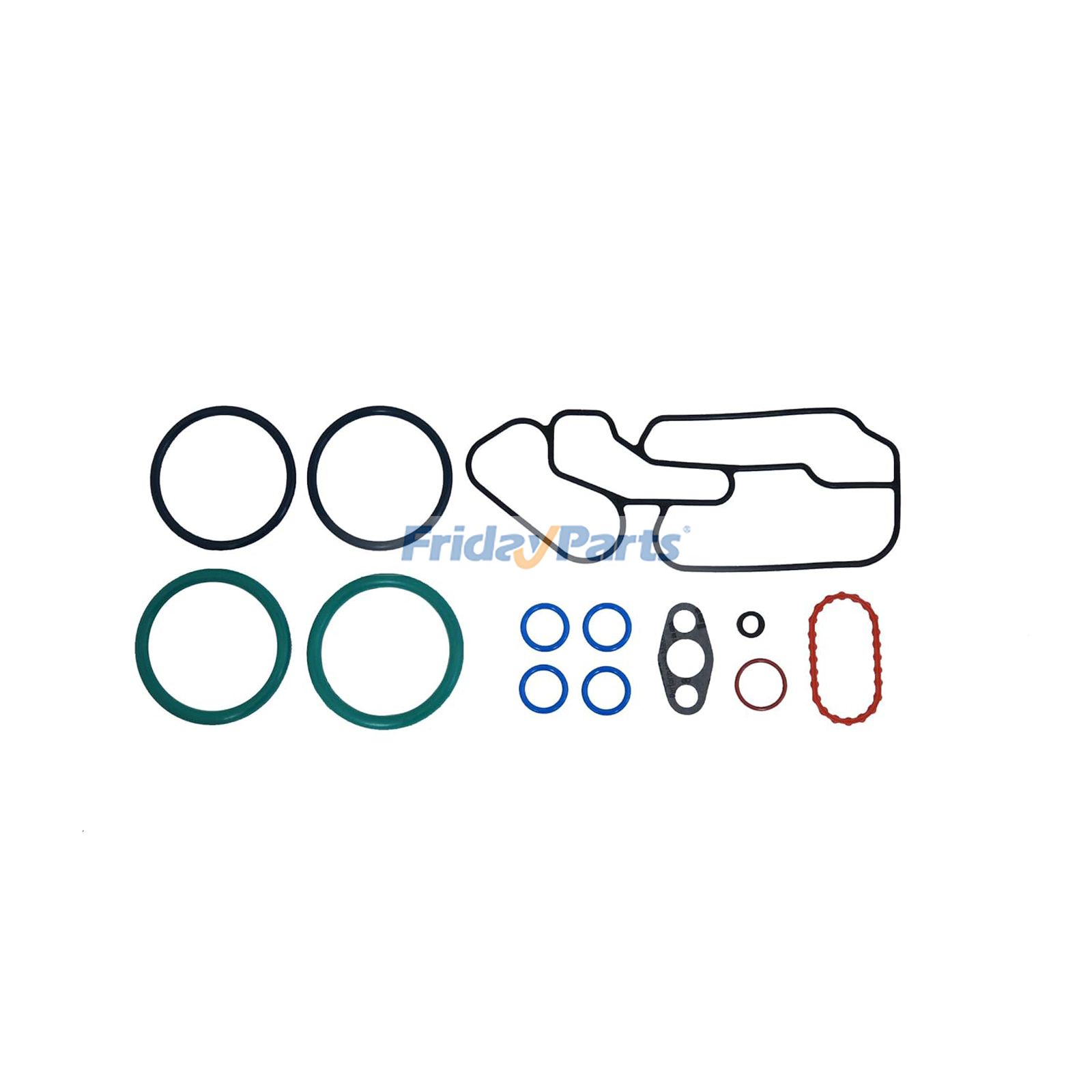 Oil Cooler Mounting Gasket Kit 1823182C95 for International Navistar Engine DT466 DT466E DT530 DT530E