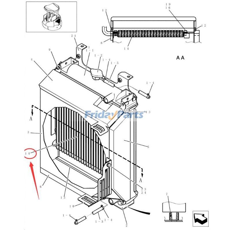 Refroidisseur d'huile de FridayParts