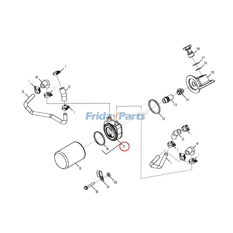 Oil Cooler RE506410 RE38077 for John Deere Engine 3029 4039 Tractor 5045D 5045E 5055E 5060E 5065E 5075E 5303 for less