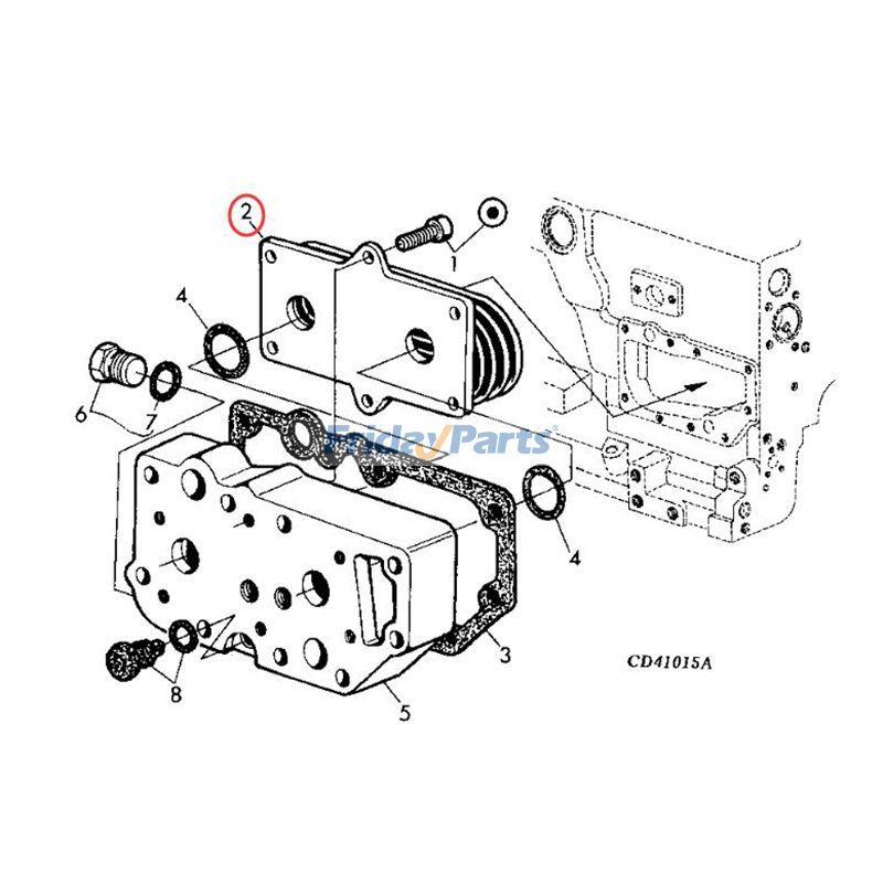  Oil Cooler 260 270 280 For JOHN DEERE