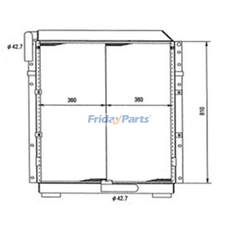 Oil Cooler for Excavator
