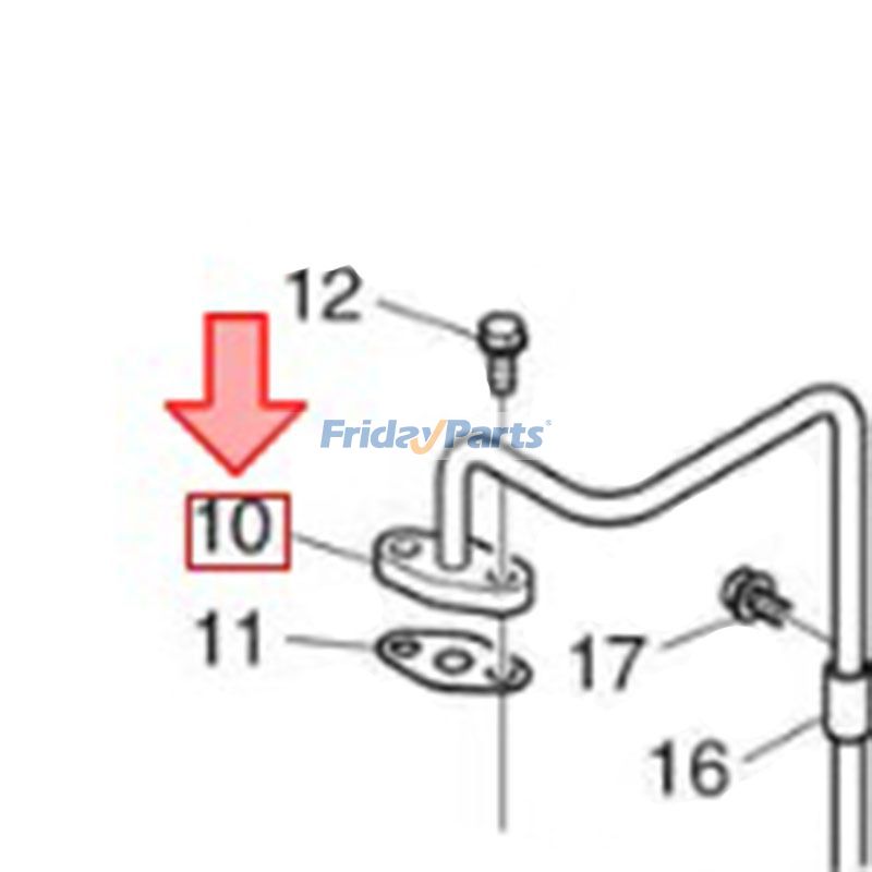 Tubo de suministro de aceite 420214-00374 para motor Doosan DP180LBS DP180LAS DP180LBF DP180LAF 