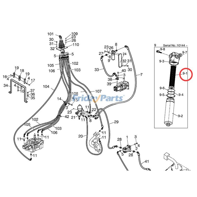 Oil Filter Daewoo Wheel for Excavator