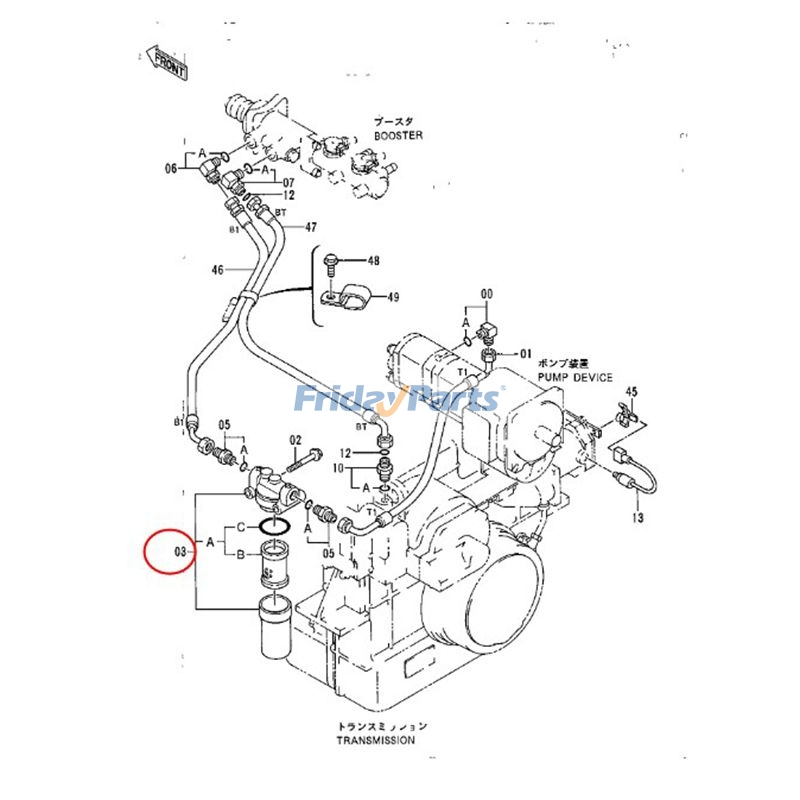 Oil Filter Wheel For JOHN DEERE Excavator,Loader